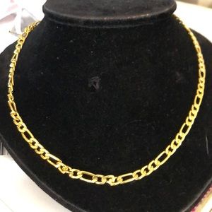 Gold tone chain necklace
